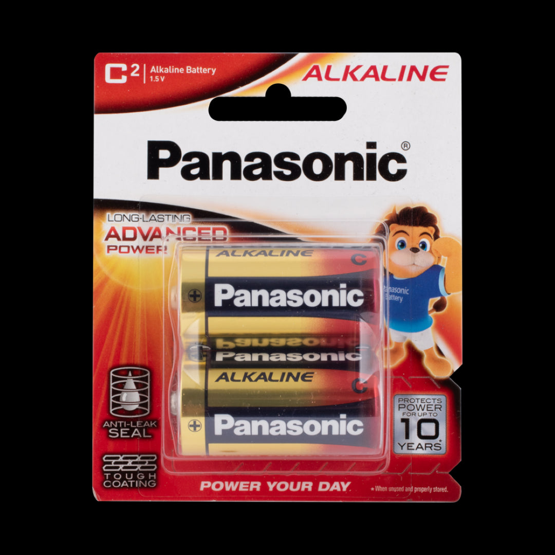 PANASONIC Alkaline Battery C - 2 Pack