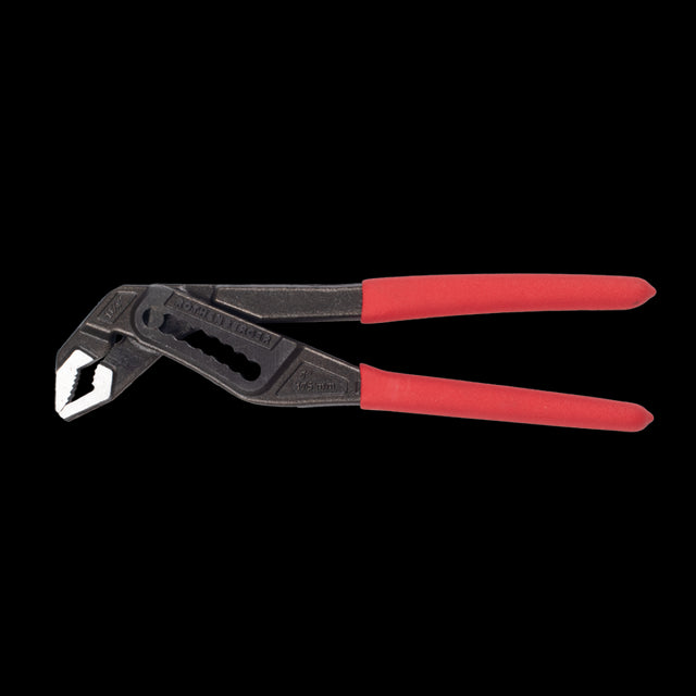 ROTHENBERGER 180mm Groove Joint Plier with chrome vanadium steel, ergonomic grip, and 30mm jaw capacity for versatile plumbing tasks.