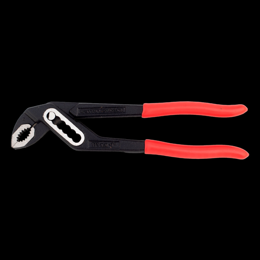 ROTHENBERGER 175mm Multi Grip Groove Joint Plier featuring a durable design, ergonomic grip, and versatile locking mechanism.