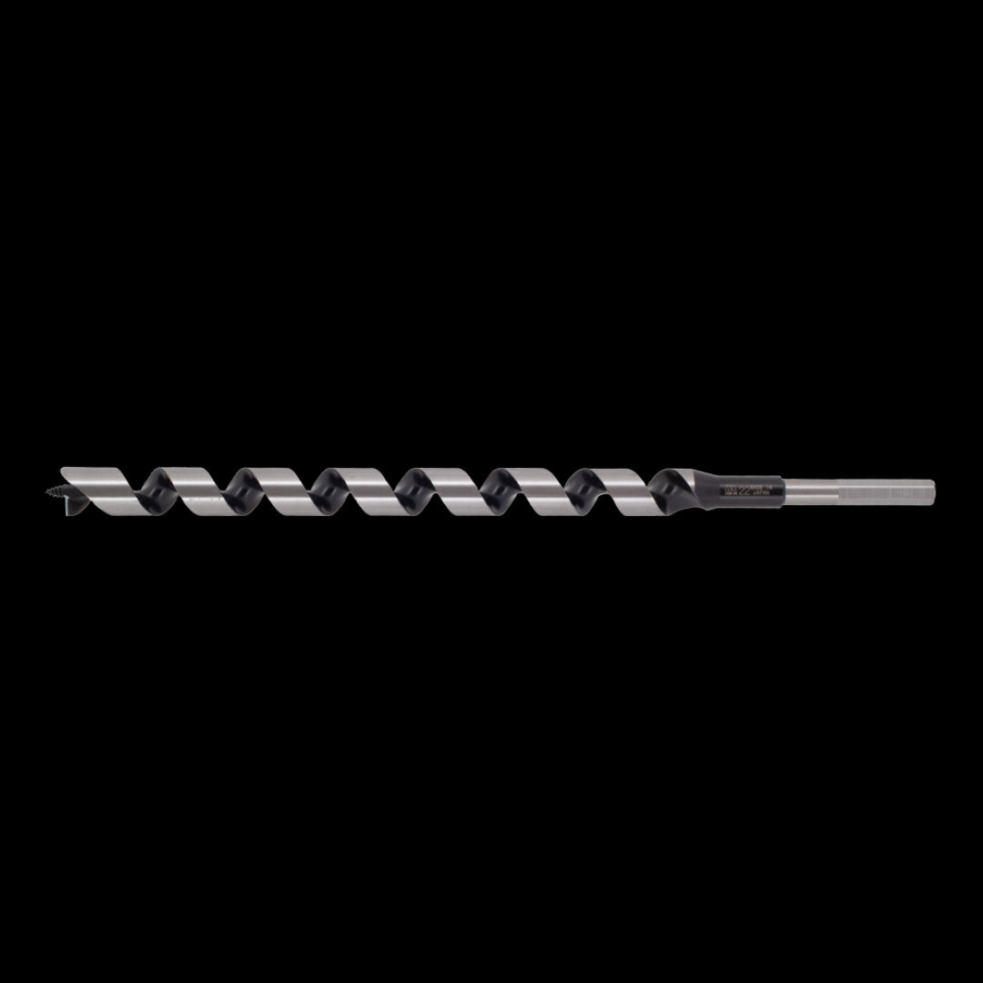 STAR-M Long Power Auger Bit (22mm x 400mm) for precise wood drilling, featuring a burr-free lead screw and durable high carbon steel.
