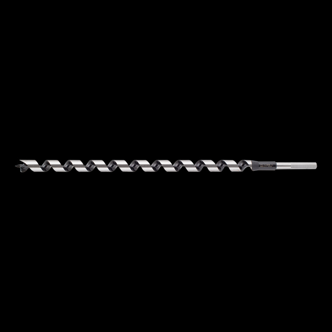 STAR-M Long Power Auger Bit (20mm x 500mm) with burr-free lead screw, ideal for precise, deep wood drilling with minimal vibrations.