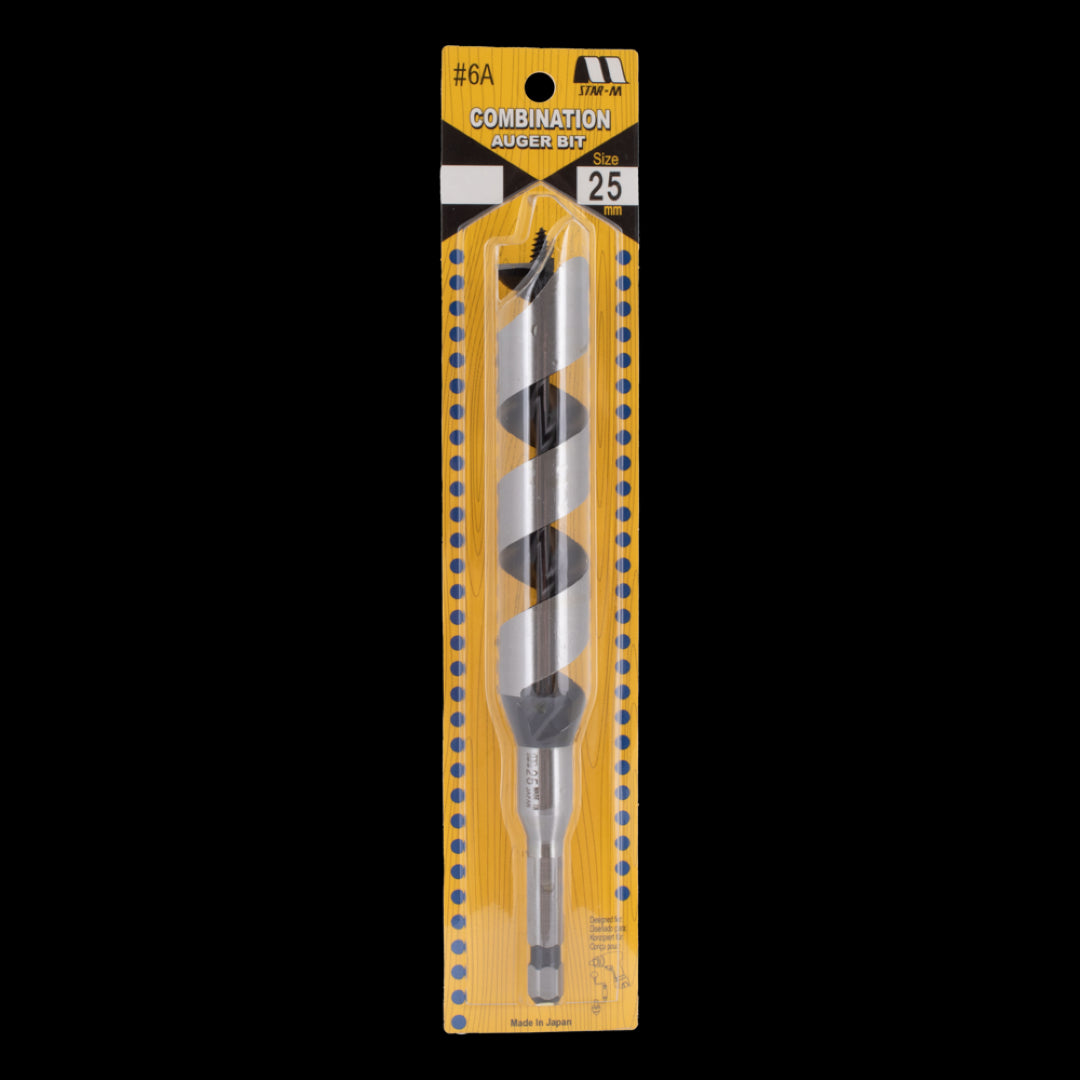 STAR-M Combination Auger Bit (25mm x 210mm)