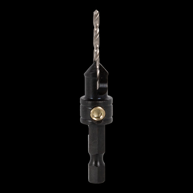 SNAPPY 3/32" countersink for No.6 screws, precision-engineered for smooth finishes and easy bit changes in woodworking.