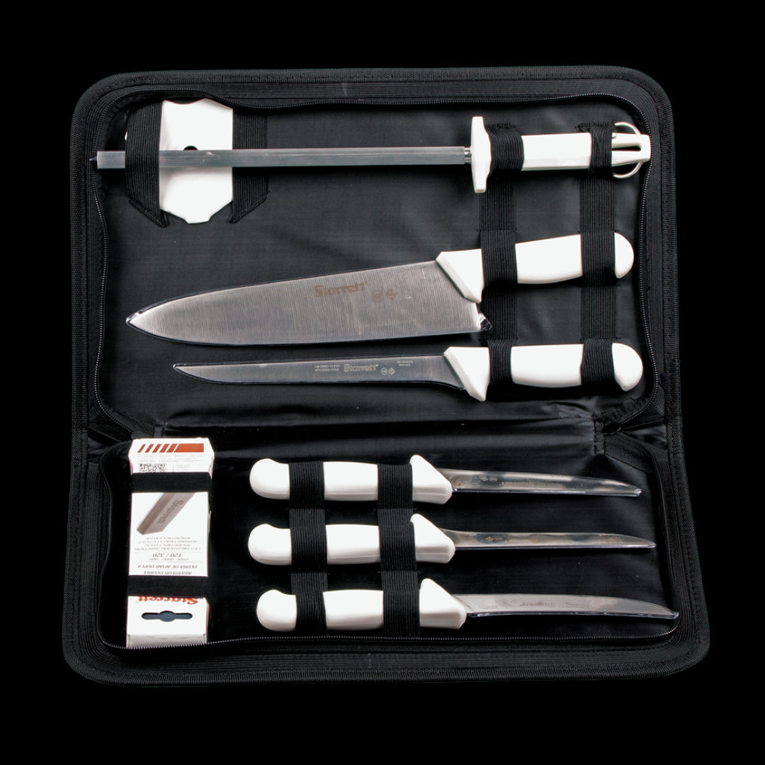 STARRETT Knife Set - 8pc features precision-engineered stainless steel blades for effortless slicing and a comfortable grip.