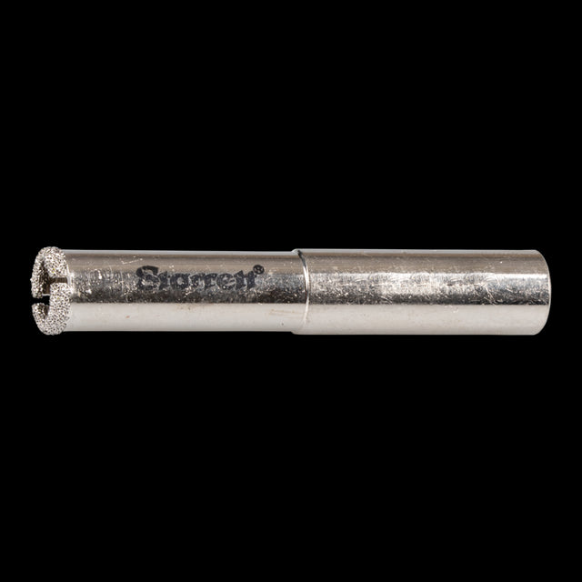 STARRETT 12mm Diamond Tile Drill, designed for precise cuts in ceramic, glass, stone, and brick with synthetic diamond grit.