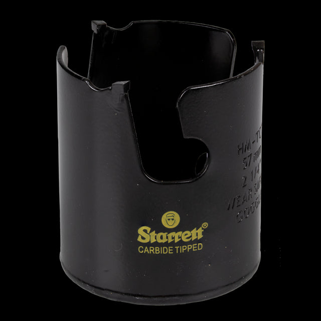 STARRETT 57mm Fastcut TCT Holesaw designed for precise, fast cutting of wood, MDF, plastics, and ceramic tiles.