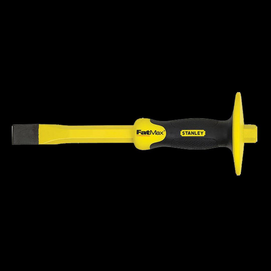 STANLEY Fatmax Cold Chisel, 300mm x 25mm, forged steel with sharp edge for precise cuts in stone, brick, and concrete.