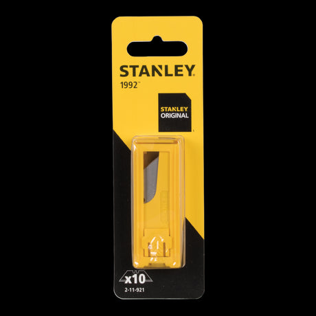 STANLEY Heavy Duty Knife Blades - 10 pack for cutting tough materials like carpet and vinyl, featuring superior sharpness and durability.