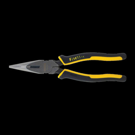 STANLEY 200mm Fatmax Long Nose Plier with durable grip for precision work in tight spaces, ideal for professionals and DIY projects.