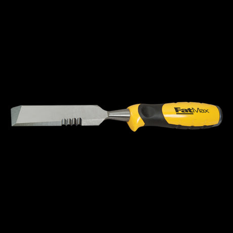 25mm STANLEY Fatmax Side Strike Chisel, designed for precise woodworking with a comfortable grip and durable high-quality steel blade.