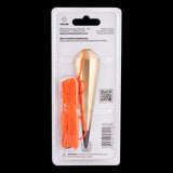 SWANSON 16oz Brass Plumb Bob for precise vertical measurements, featuring durable brass and interchangeable steel tips.