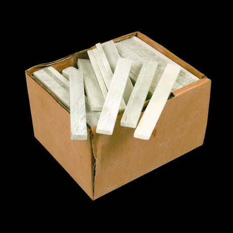 STANWAY Flat Soapstone Markers in a box of 144, ideal for precise, temporary metal markings in fabrication and welding.