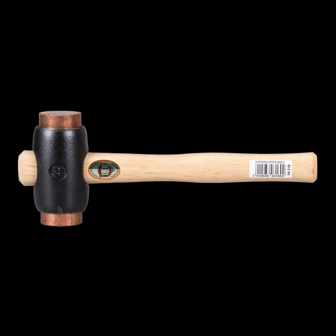 THOR 50mm Copper Hammer features a durable copper face and malleable iron head for safe, powerful impacts in metalworking and carpentry.