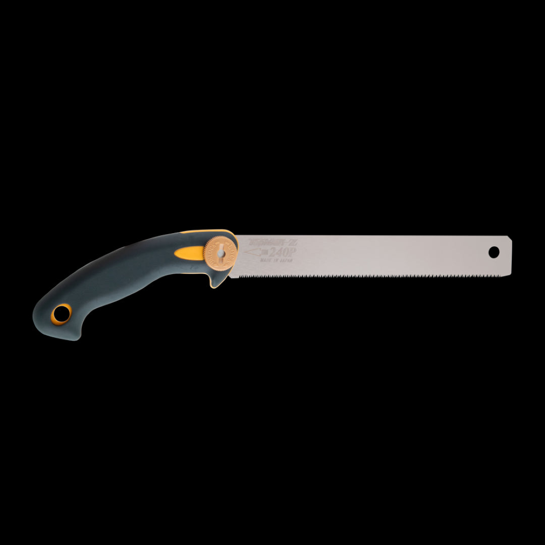 TOPMAN 225mm Pipe Saw with ergonomic handle, flexible blade, and Japanese technology for clean cuts in PVC, wood, and bamboo.