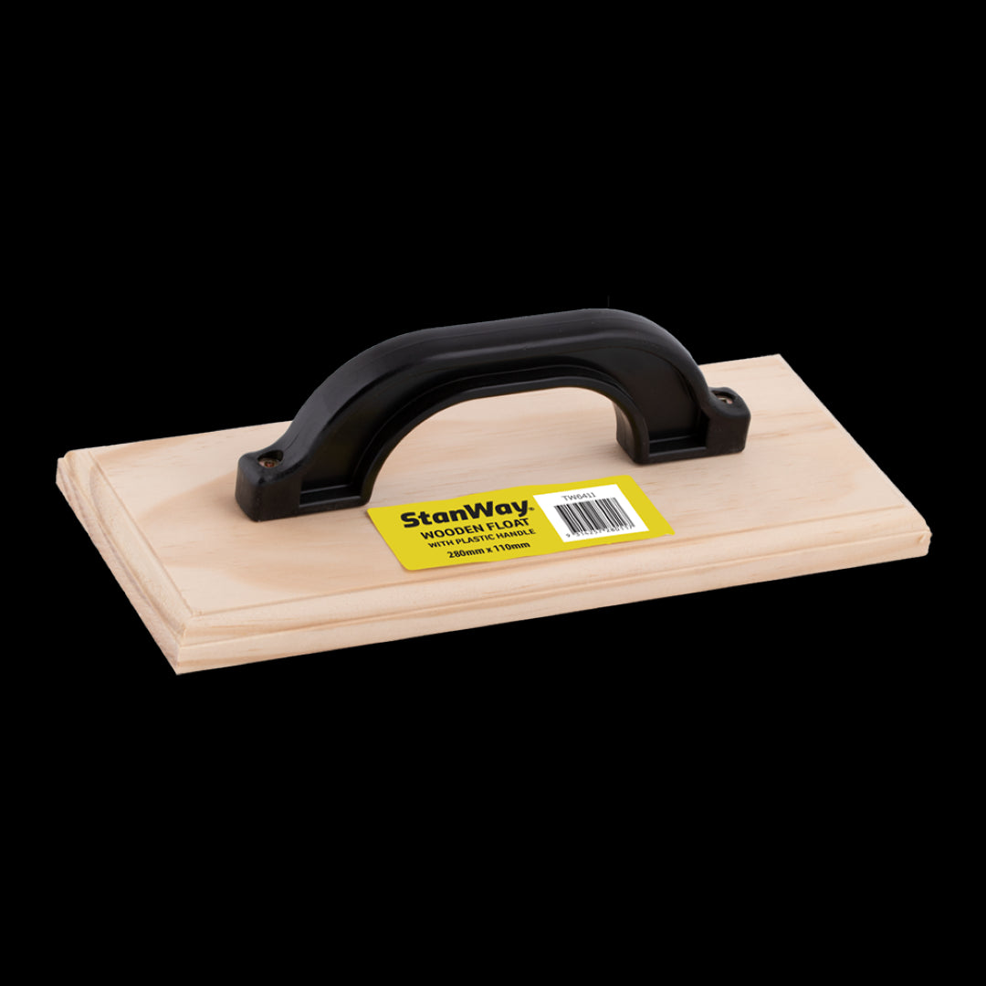 STANWAY Wooden Float: Durable pine tool for smooth application and finishing on mortar, concrete, creating flawless surfaces.