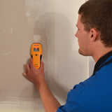 ZIRCON StudSensor HD55 stud finder with LCD display, SpotLite Pointer, and WireWarning detection for accurate stud locating.