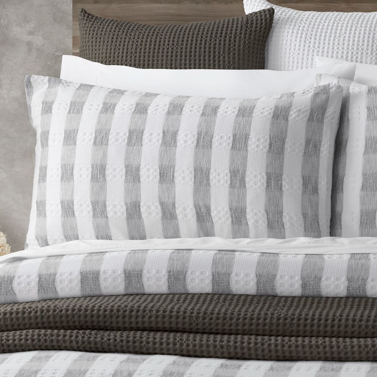 Paxson Duvet Set - Anthracite - King - BAKSANA