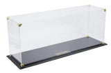 Wooden Ship - DisplayCase: w/WdnBse+brass