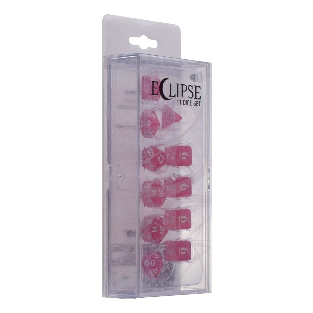 Ultra Pro: UP15569 Eclipse 11 Dice Set: Hot Pink
