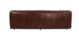 Hampshire 3-Seater Leather Sofa - Vintage Cigar Brown