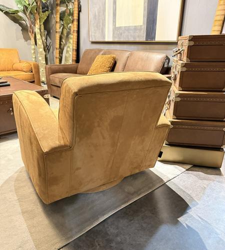 Fatboy Suede Leather Swivel Chair