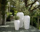 Cream Fibre Cement Planter Pot 400x750