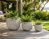 Stone Fibre Cement Planter Pot - Set of 3