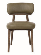 Willow Dining Chair in Olive Leather