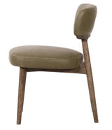 Willow Dining Chair in Olive Leather