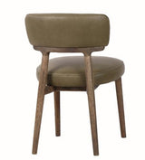Willow Dining Chair in Olive Leather