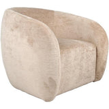 Mila Swivel Chair - Cappuccino
