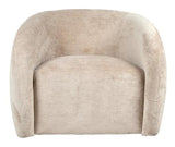 Mila Swivel Chair - Cappuccino