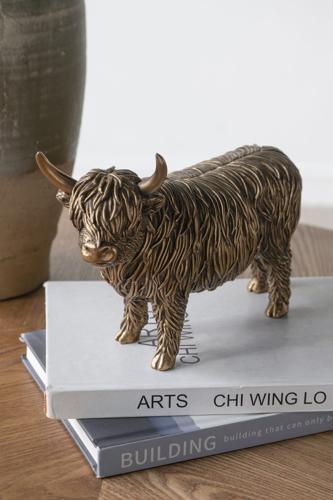 Highland Cattle Decorative Statue
