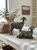Bronze-Style Sheep Sculpture 210x90x135