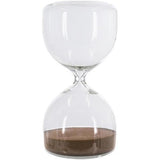 Glass Hourglass With Mocha Sand 100x100x203