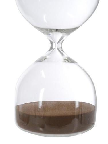 Glass Hourglass With Mocha Sand 100x100x203