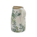 Ceramic Green Floral Decorative Jug 160x120x190