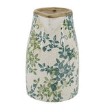 Ceramic Green Floral Decorative Jug 160x120x190