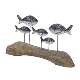 Wooden Fish Coastal Ornament