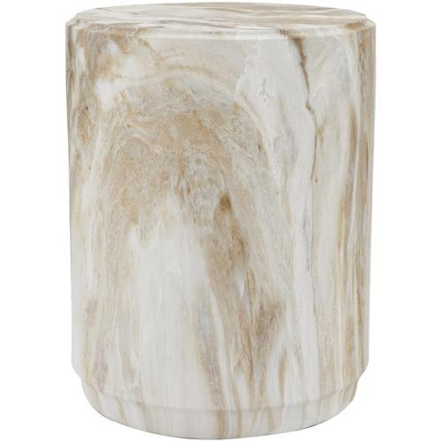 Faux Marble Accent Stool - SE3116