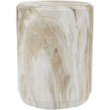 Faux Marble Accent Stool - SE3116