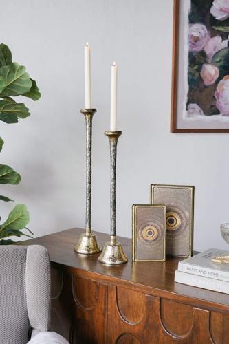 Aluminium Taper Candle Holder 75x75x533