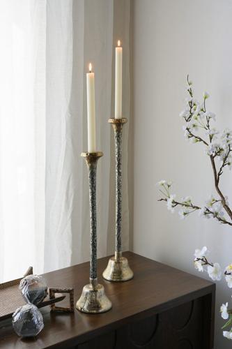 Aluminium Taper Candle Holder 75x75x458