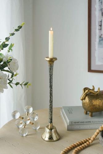 Aluminium Taper Candle Holder 75x75x458