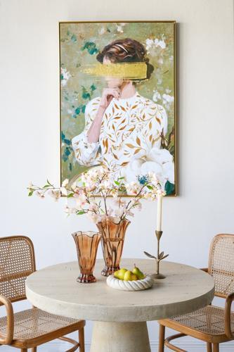 Brown Ruffle Glass Vase