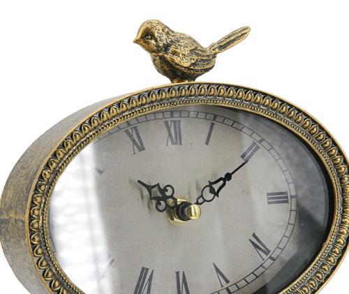 Antique-Style Bird Table Clock