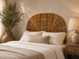 Natural Banana Leaf Queen Headboard - WN6003