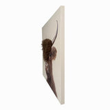 Bad Hair Day Highland Cow Canvas Wall Art 3D Faux Hair 800x800