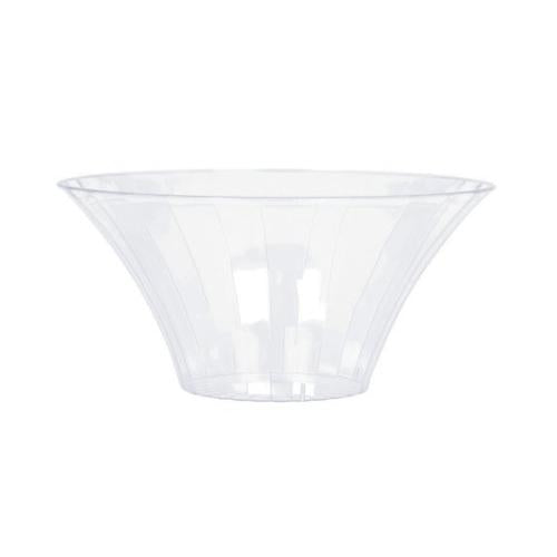 Flared Bowl Clear Plastic - 17cm x 8cm