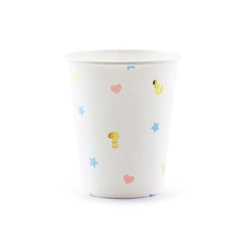 Gender Reveal 220ml Paper Cups - Pack of 6 – SmartfoxNZ